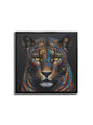 Painted Leopard 36"x36"