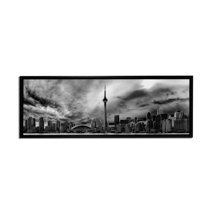 Toronto Ominous Clouds Skyline - Canvas Wall Decor