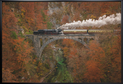 Wall art Museum train
