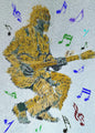 Guitarist Music Notes Canvas Print